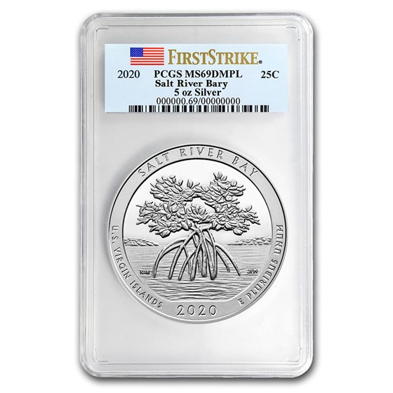 2020 5 oz Silver ATB Salt River Bay MS-69 DMPL PCGS (FS) 2020 5 oz Silver ATB Salt River Bay MS-69 DMPL PCGS (FS)